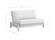 Futon Frame - Queen Loveseat Size - Tozi Black Walnut Wall Hugger by Strata Furniture