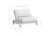Futon Frame - Twin Chair Size - Tozi Black Walnut Wall Hugger by Strata Furniture