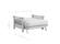 Futon Frame - Twin Chair Size - Trelli Black Walnut Wall Hugger by Strata Furniture