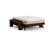 Futon Frame - Twin Chair Size - Rockwell Black Walnut Wall Hugger by Strata Furniture