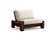 Futon Frame - Twin Chair Size - Rockwell Black Walnut Wall Hugger by Strata Furniture