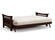 Premium Futon Set - Full Size - Trelli Black Walnut Wall Hugger Frame, Mattress w/Removable Suede Cover