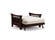 Futon Frame - Twin Chair Size - Trelli Black Walnut Wall Hugger by Strata Furniture