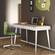 Horizon Desk Natural Oak/White by Temahome