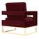 Avery Maroon Velvet Chair by TOV Furniture