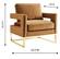 Avery Cognac Velvet Chair by TOV Furniture