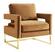 Avery Cognac Velvet Chair by TOV Furniture