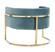 Magnolia Sea Blue Chair w/Gold Base by TOV Furniture