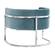 Magnolia Sea Blue Chair w/Silver Base by TOV Furniture