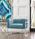 Magnolia Sea Blue Chair w/Silver Base by TOV Furniture