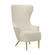 Julia Cream Wingback Chair by TOV Furniture