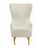 Julia Cream Wingback Chair by TOV Furniture