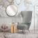 Julia Gray Wingback Chair by TOV Furniture