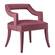Tiffany Pink Slub Velvet Chair by TOV Furniture