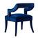 Tiffany Navy Blue Velvet Chair by TOV Furniture