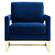 Avery Navy Blue Velvet Chair by TOV Furniture