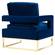 Avery Navy Blue Velvet Chair by TOV Furniture