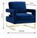 Avery Navy Blue Velvet Chair by TOV Furniture