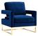 Avery Navy Blue Velvet Chair by TOV Furniture