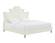 Serenity Cream Velvet Queen Bed by TOV Furniture