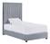 Arabelle Gray Velvet Twin Bed by TOV Furniture