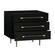 Trident Black Nightstand by TOV Furniture