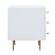 Trident White Nightstand by TOV Furniture