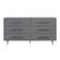 Trident Gray 6 Drawer Dresser by TOV Furniture
