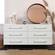 Trident White 6 Drawer Dresser by TOV Furniture