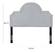 Laylah Grey Velvet Queen Headboard by TOV Furniture