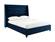 Koah Navy Blue Velvet Queen Bed by TOV Furniture