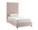 Arabelle Blush Velvet Twin Bed by TOV Furniture