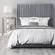 Arabelle Gray Velvet Queen Bed by TOV Furniture