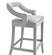 Tiffany Gray Velvet Barstool by TOV Furniture