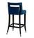 Hart Navy Blue Velvet Barstool by TOV Furniture