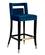 Hart Navy Blue Velvet Barstool by TOV Furniture