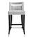 Hart Gray Velvet Counter Stool by TOV Furniture