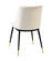 Evora Cream Velvet Chair w/Gold Legs - Set of 2 by TOV Furniture