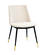 Evora Cream Velvet Chair w/Gold Legs - Set of 2 by TOV Furniture