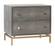 Pesce Gray Shagreen Nightstand by TOV Furniture