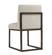 Haute Beige Linen Chair w/Brass Legs by TOV Furniture