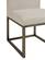 Haute Beige Linen Chair w/Brass Legs by TOV Furniture