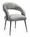 Rocco Slub Gray Dining Chair by TOV Furniture