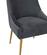 Beatrix Pleated Gray Velvet Side Chair by TOV Furniture