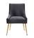 Beatrix Pleated Gray Velvet Side Chair by TOV Furniture
