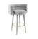 Betty Gray Velvet Barstool by TOV Furniture
