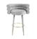 Betty Gray Velvet Barstool by TOV Furniture
