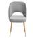 Swell Light Gray Velvet Chair by TOV Furniture