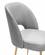 Swell Light Gray Velvet Chair by TOV Furniture