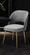 Swell Light Gray Velvet Chair by TOV Furniture